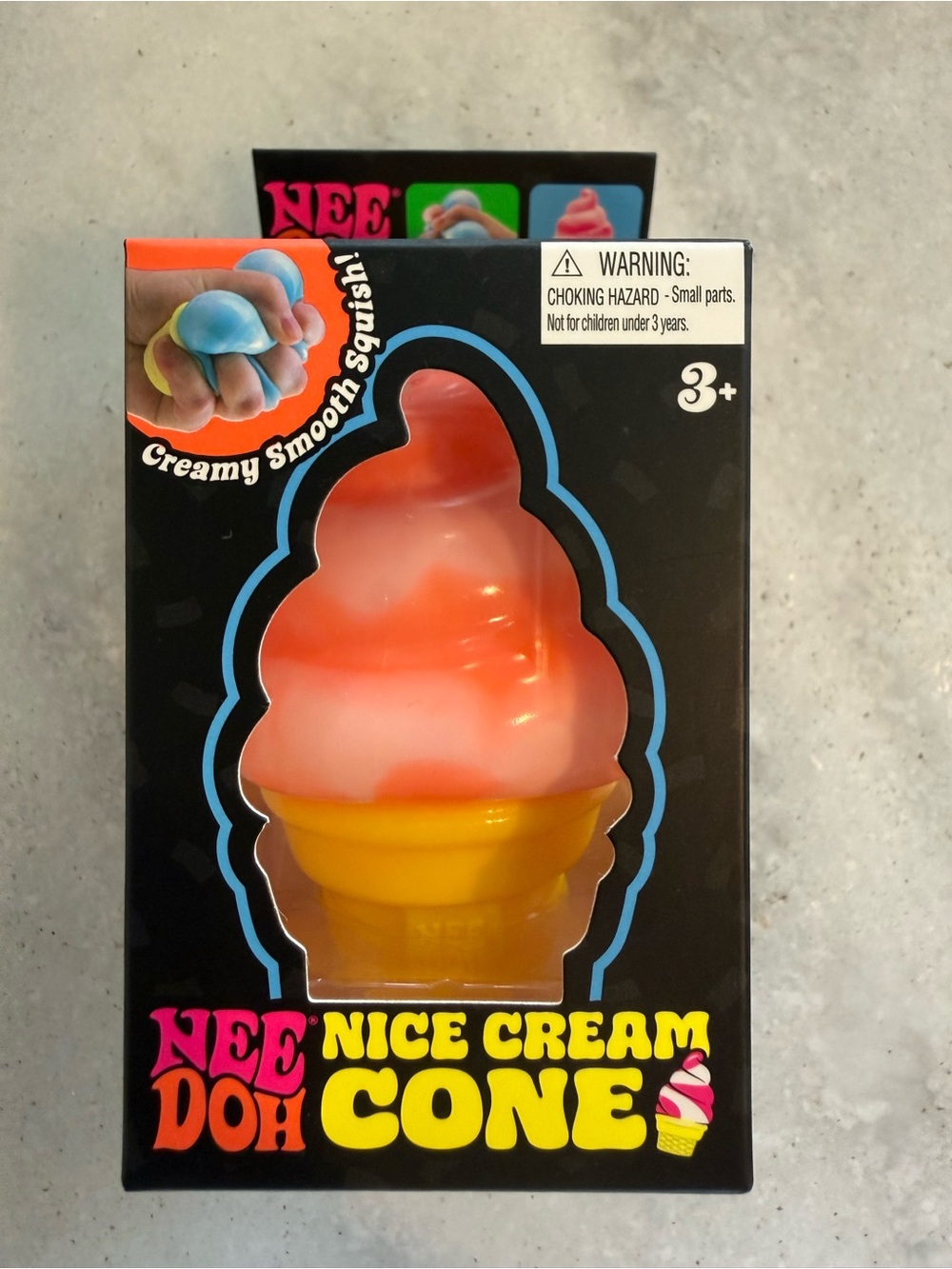 Needoh Nice Cream Cone Kids Toy - orange